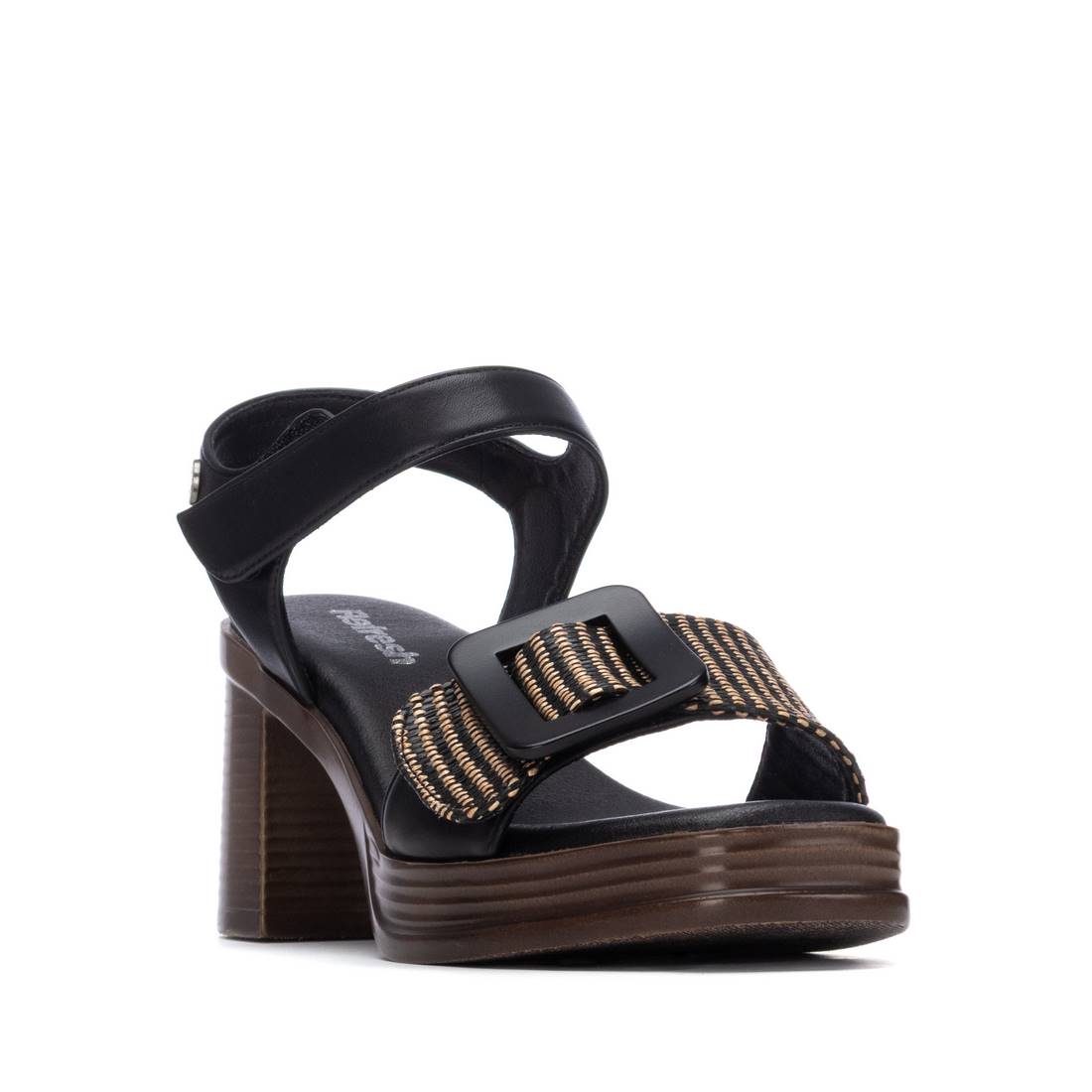 Refresh BLACK PU LADIES SANDALS 175027