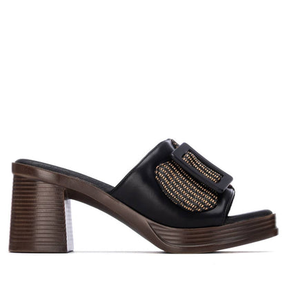 Refresh BLACK PU LADIES SANDALS 175028
