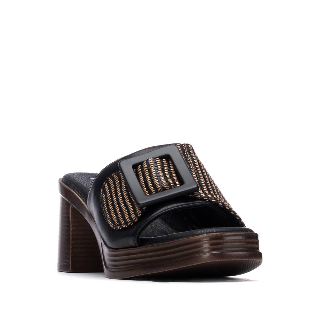 Refresh BLACK PU LADIES SANDALS 175028