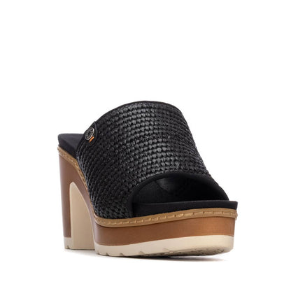 Refresh BLACK PU LADIES SANDALS 175282
