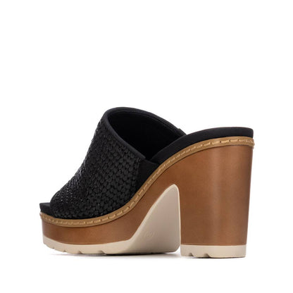 Refresh BLACK PU LADIES SANDALS 175282
