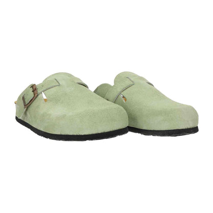 Plakton Women's Clog in Suede Blogg Thick Grain Suede