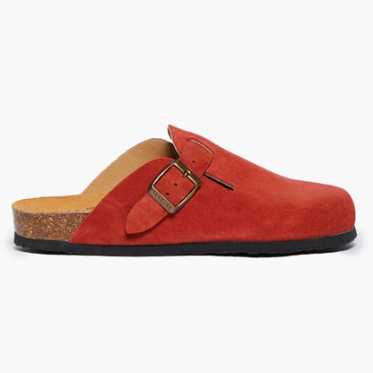 Plakton Women's Clog in Suede Blogg Thick Grain Suede