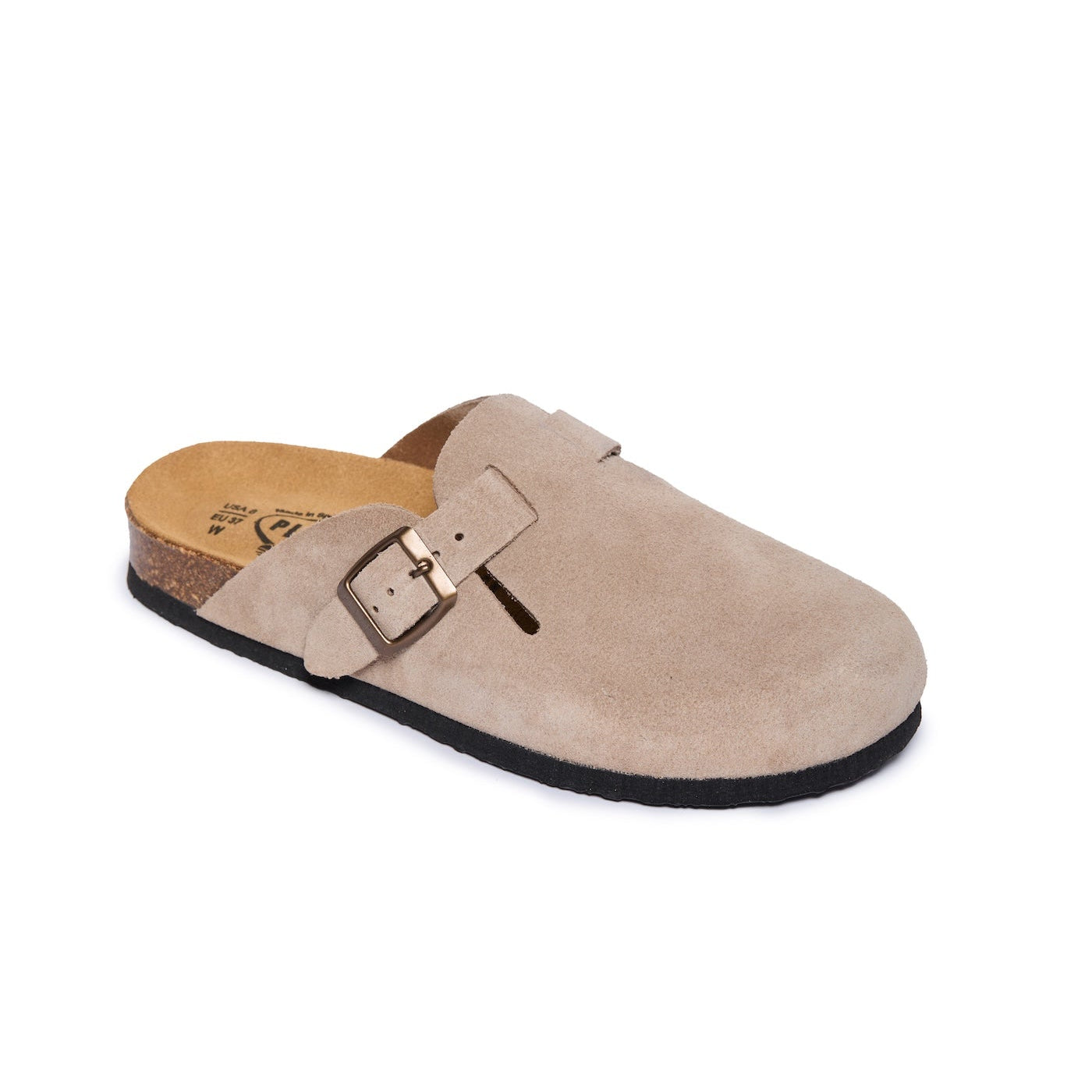 Plakton Women's Clog in Suede Blogg Thick Grain Suede