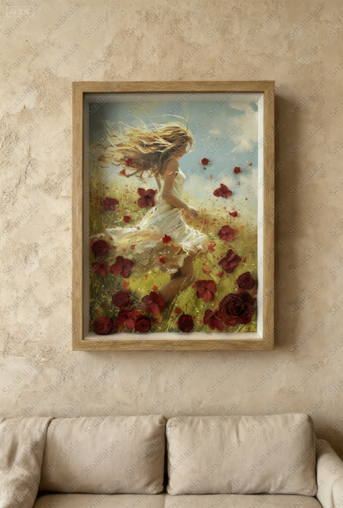 A Girl's Dream - Preserved Flowers Wall Art