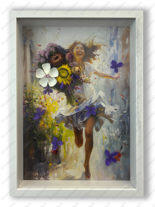 Singing Girl - Preserved Flowers Wall Art