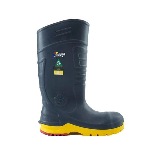 Men's CSA Approved Safety Boots - Waterproof PU Steel Toe Rubber Boots ASTM F2413-18 Acid & Oil Resistant