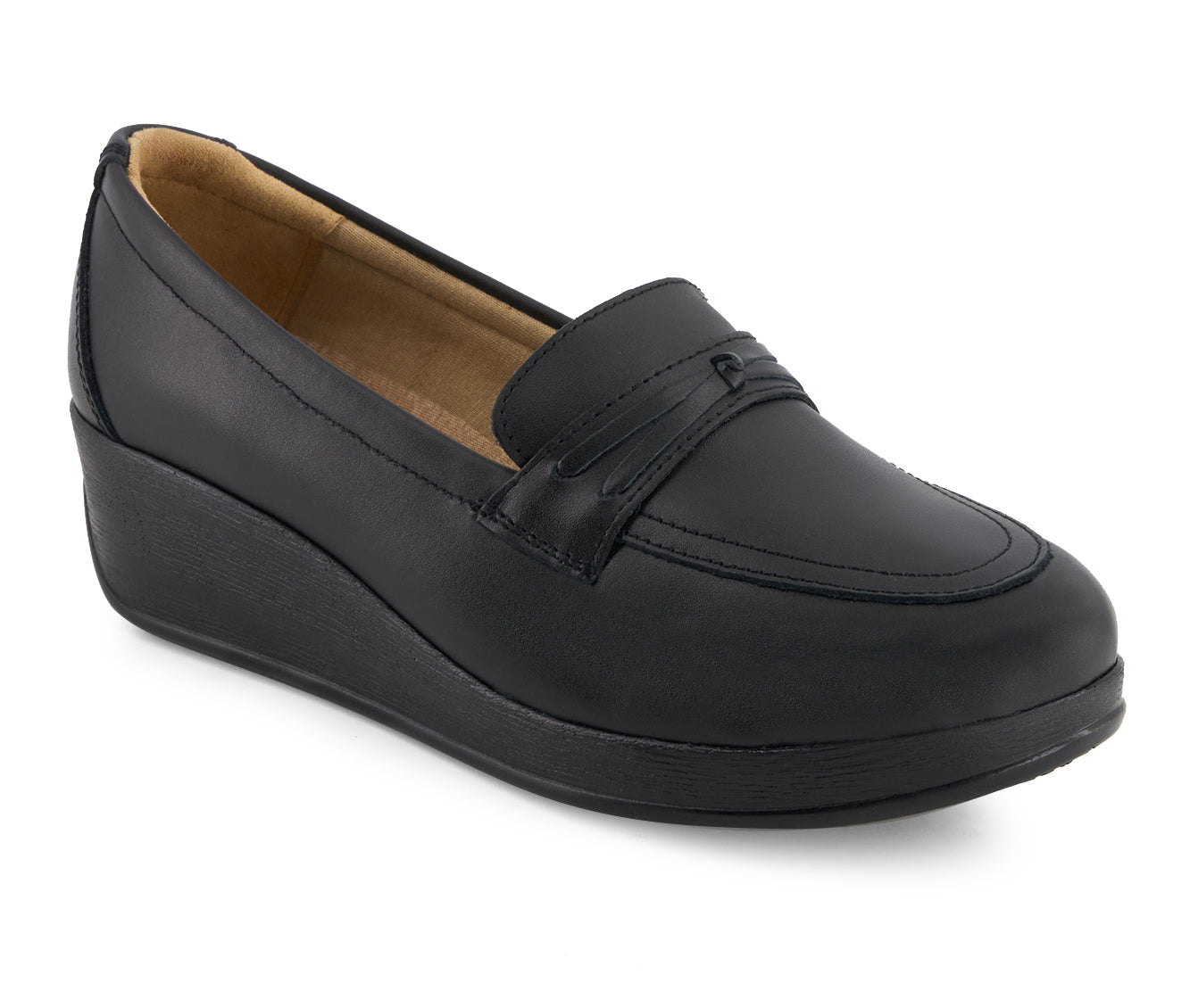 Andrea Women's Comfort Leather Platform Loafers 37639