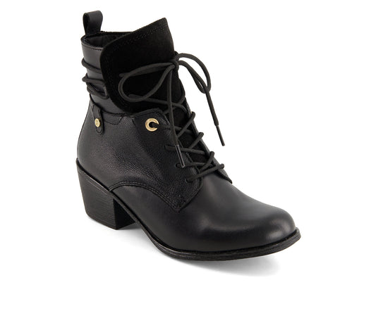 Andrea Women's Leather Lace up Ankle Booties 36123