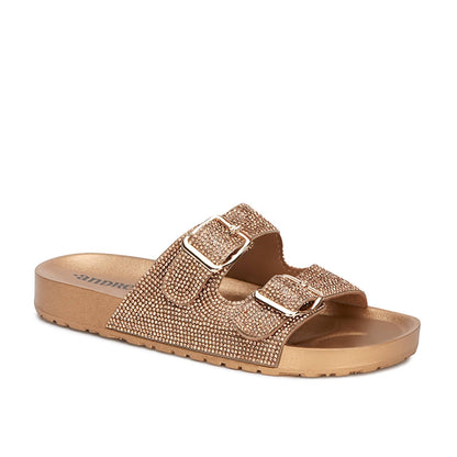 Andrea Glamourous Footbed Rhinestones Sandals 88216
