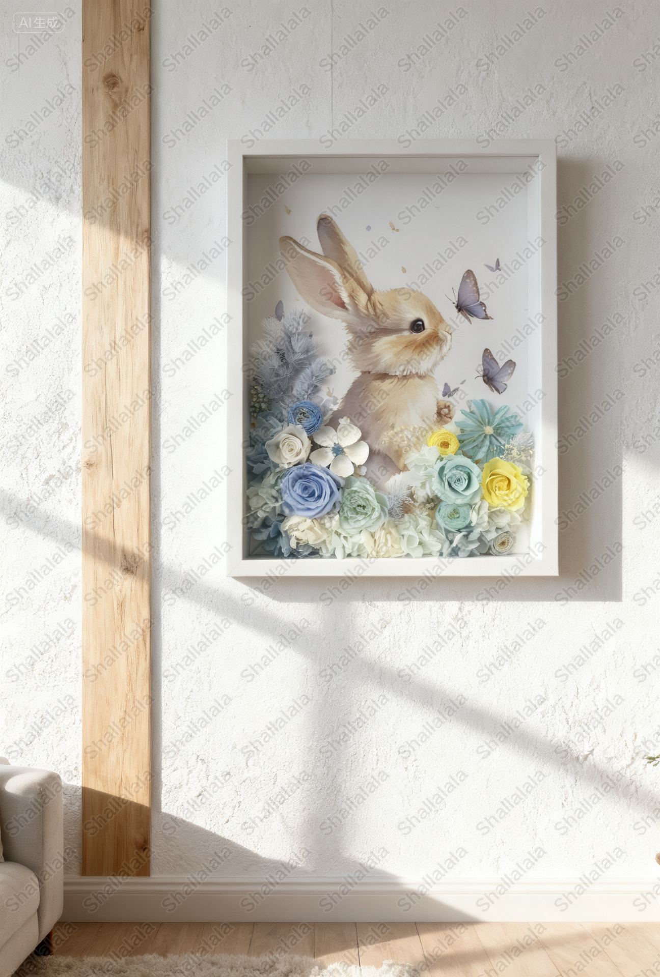Soft and Smooth - Preserved Flowers Wall Art