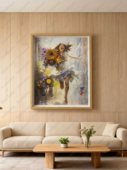 Singing Girl - Preserved Flowers Wall Art