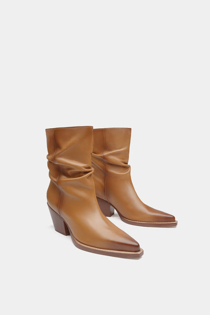 Dante Soft Leather Ankle Boots Gadot For women
