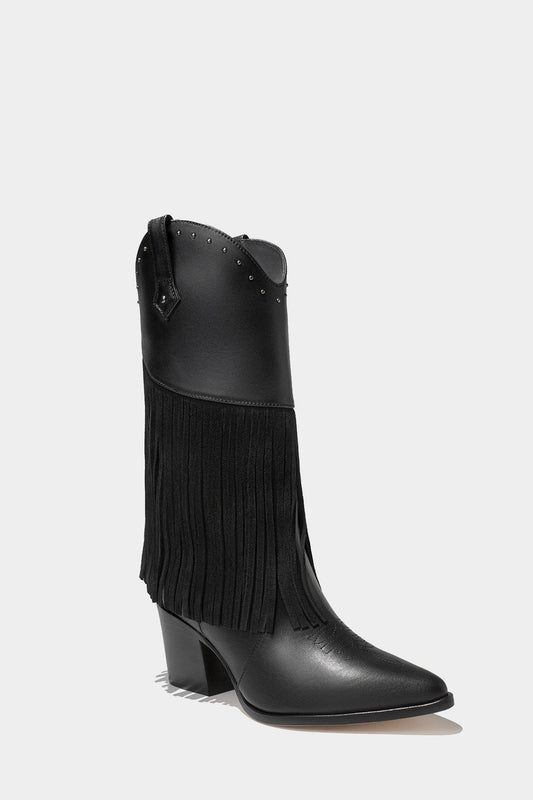 Dante Leather Fringe Boots Feelings For women