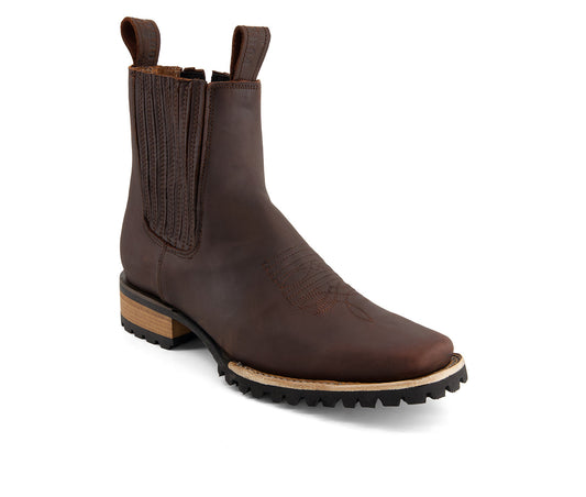 Forastero Men's Leather Chelsea Boots with side Zipper 63850