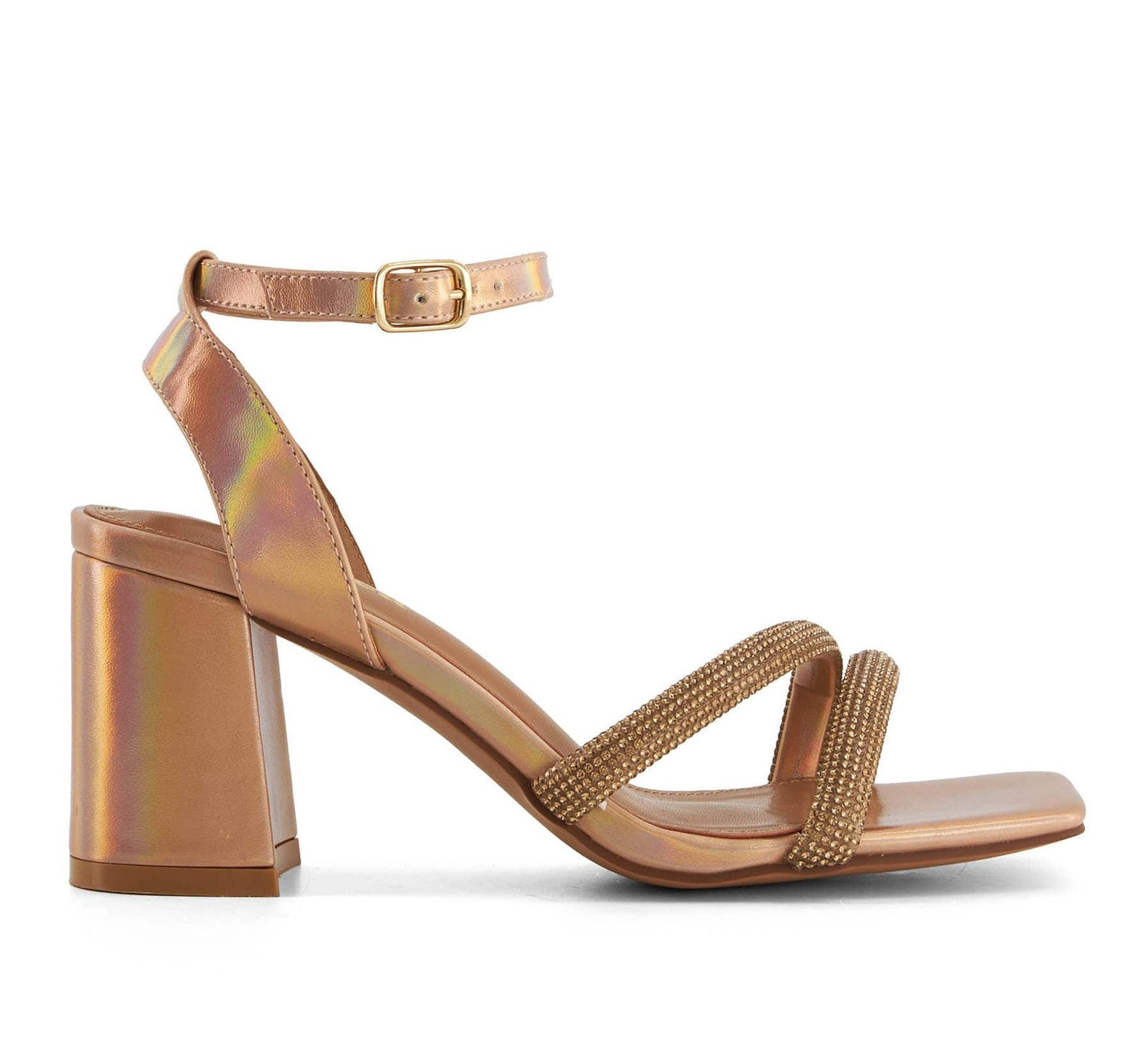 Andrea Exclusive High Heels Sandals With Rhinestones Straps 66624