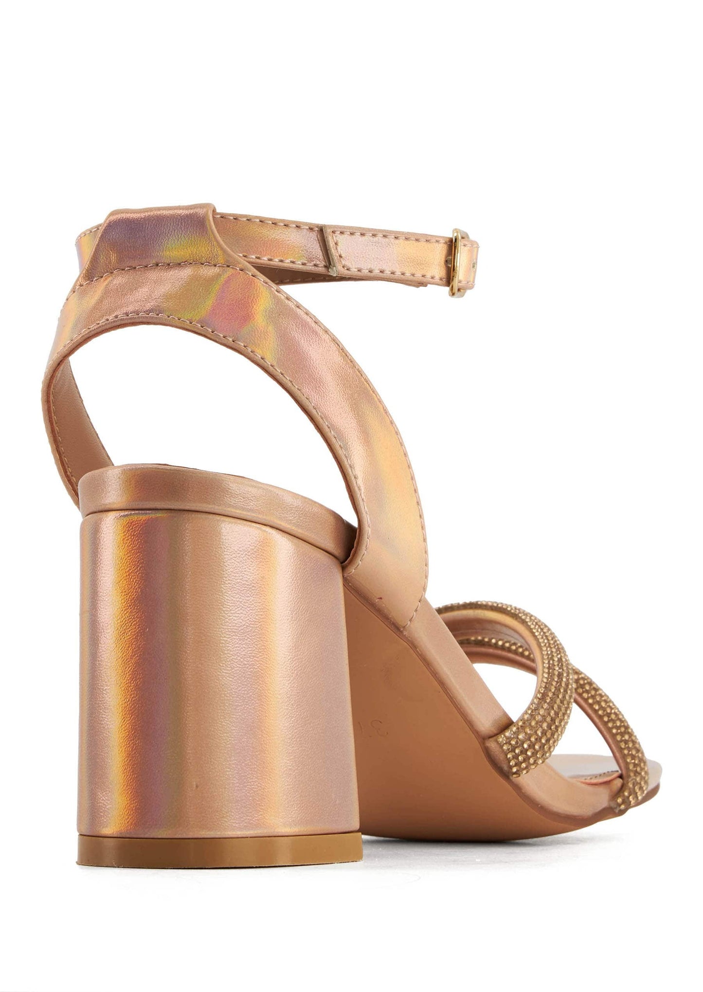 Andrea Exclusive High Heels Sandals With Rhinestones Straps 66624
