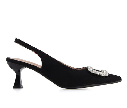 Andrea Women's Louis Heel Slingback Pumps 66625