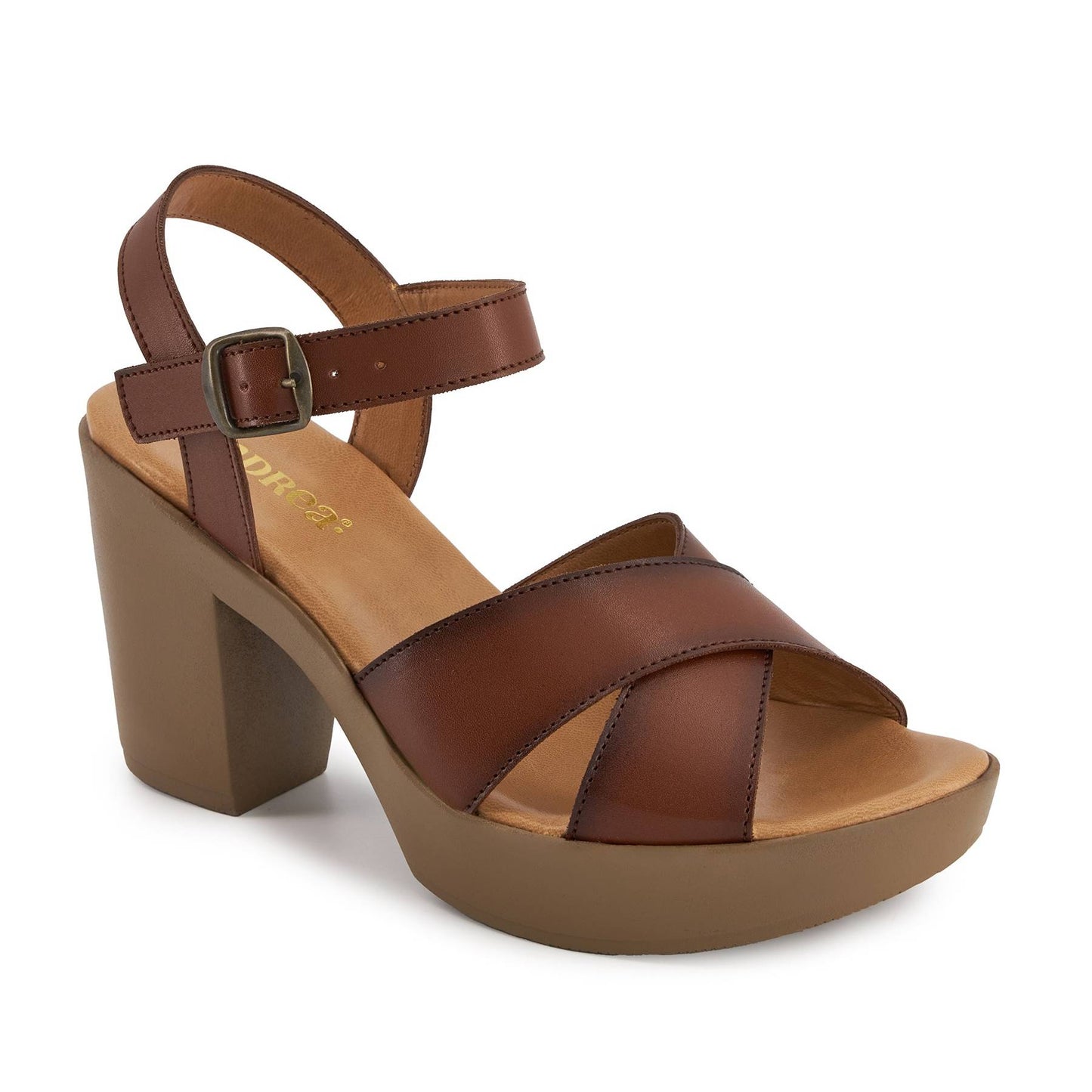 Andrea Comfort Classic Heel Ankle Strap Sandals 76401