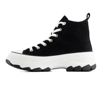 Andrea Women's High Top Urban Canvas Sneakers 77528