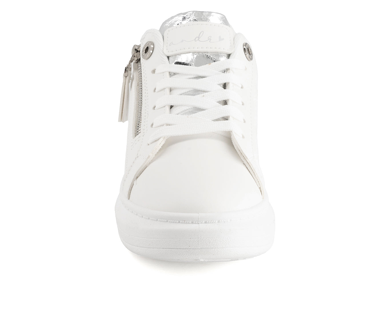Andrea Women's Casual Sneakers with Side Zipper 61813