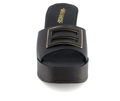 Andrea Women's Heeled Slip on Sandals 66143