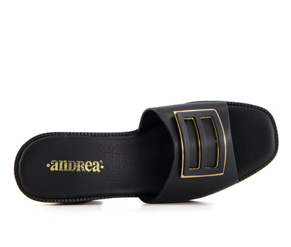 Andrea Women's Heeled Slip on Sandals 66143