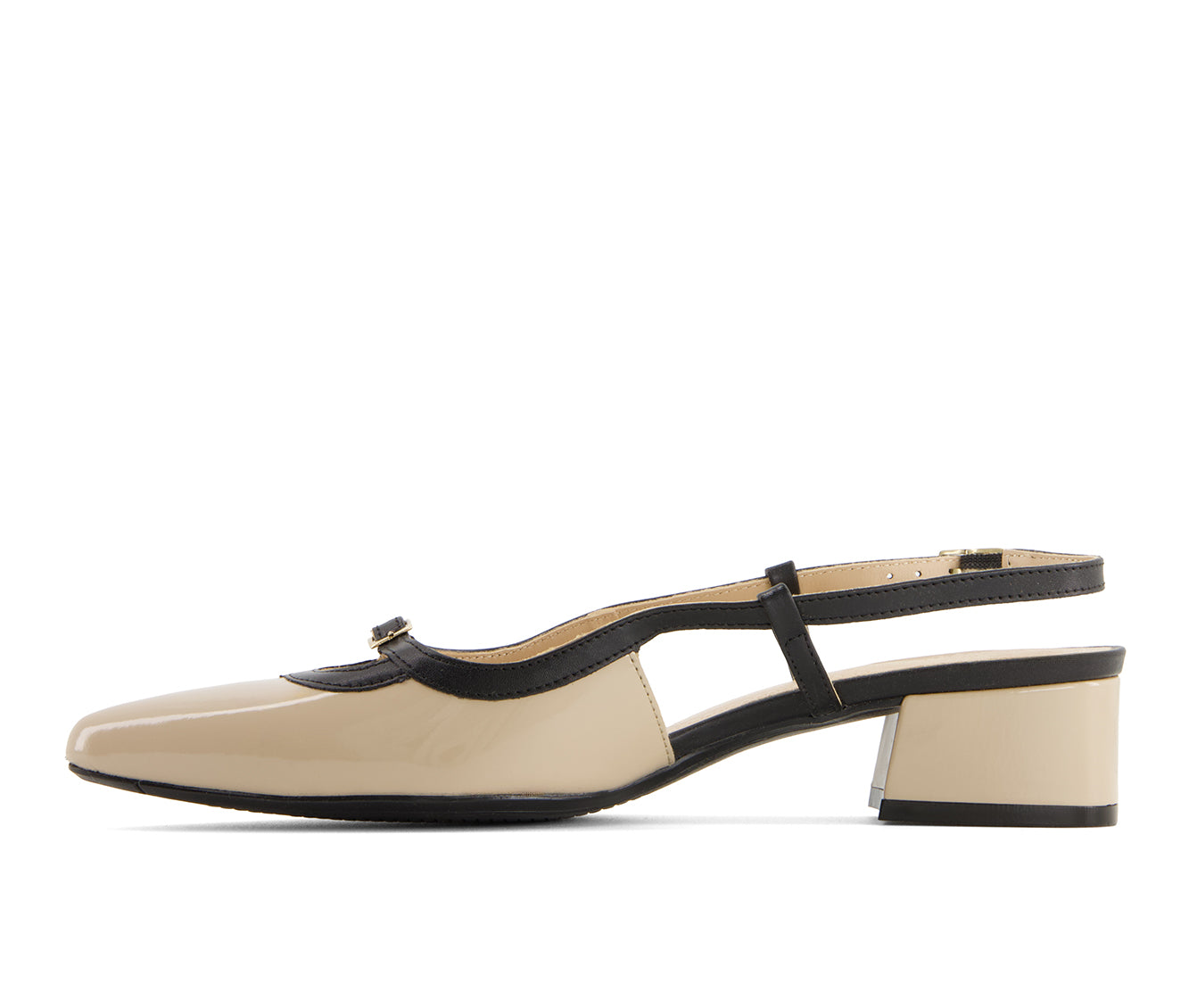 Andrea Women's Slingback Pointed Toe Low Heel Pumps 64601