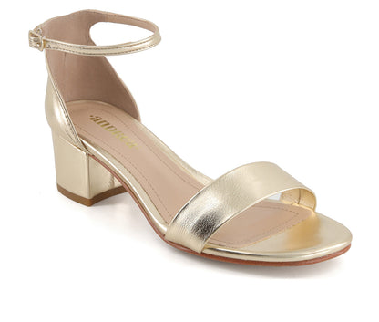 Andrea Women's Ankle Strap Heeled Sandals 862OR