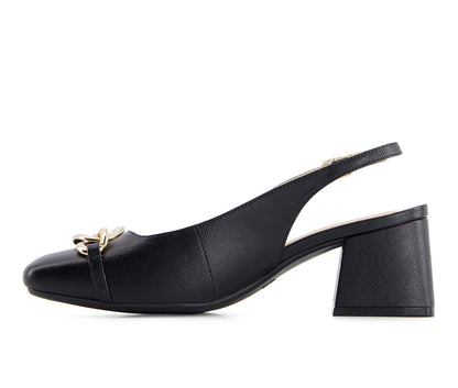 Andrea Women's Slingback Pumps with Square Toe 65678