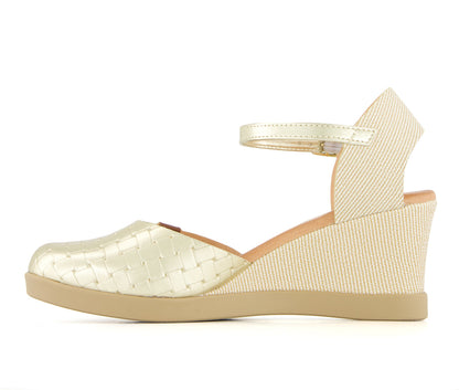 Andrea Women's Wedge Ankle Strap Summer Shoes 65261