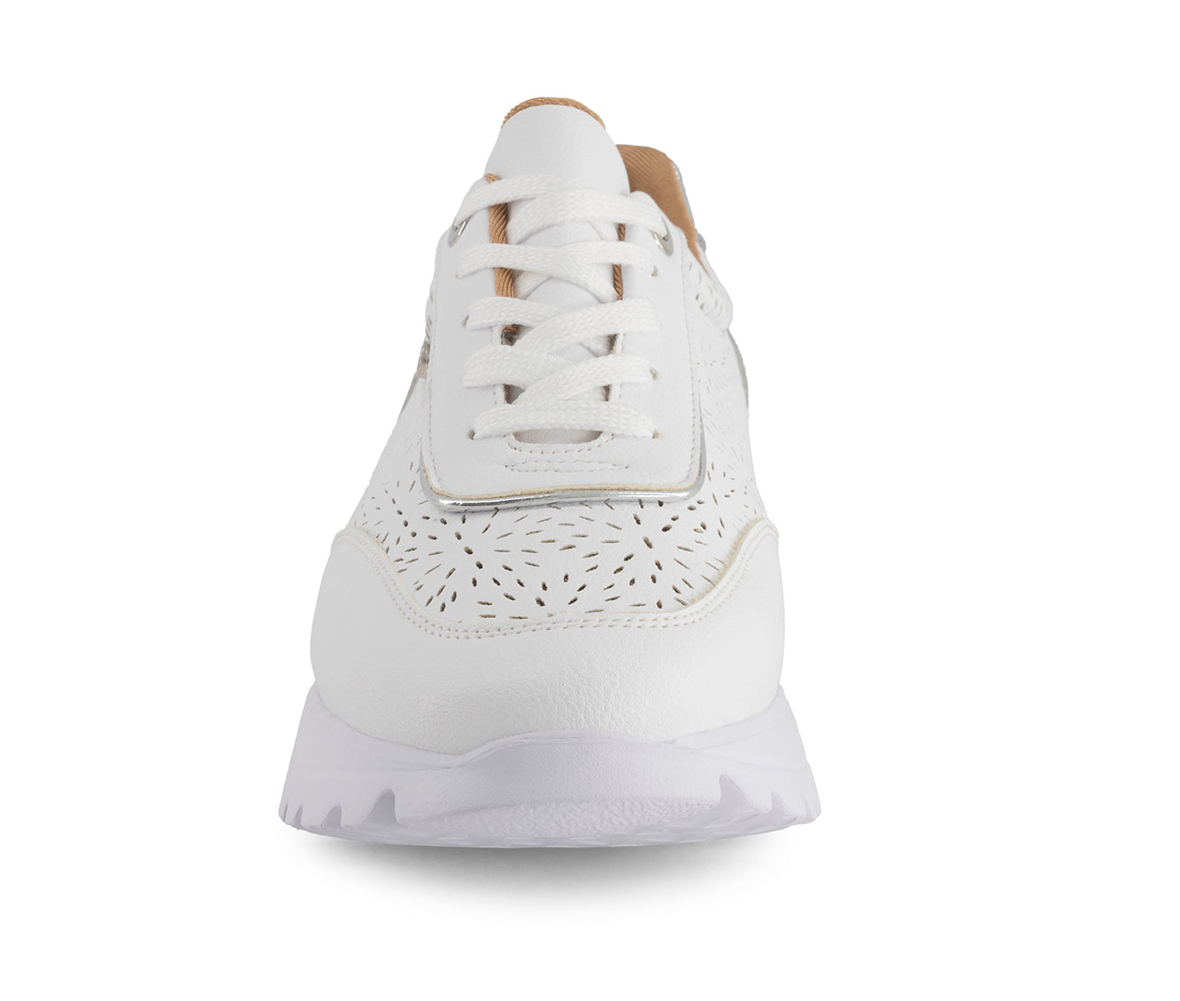 Andrea Women's Casual Sneakers With Laser Cut Pattern 65249
