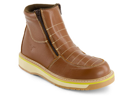 Forastero Men's Leather Booties with double zipper 66093