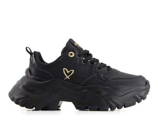Andrea Women's Chunky Sneakers with Golden Heart 67730