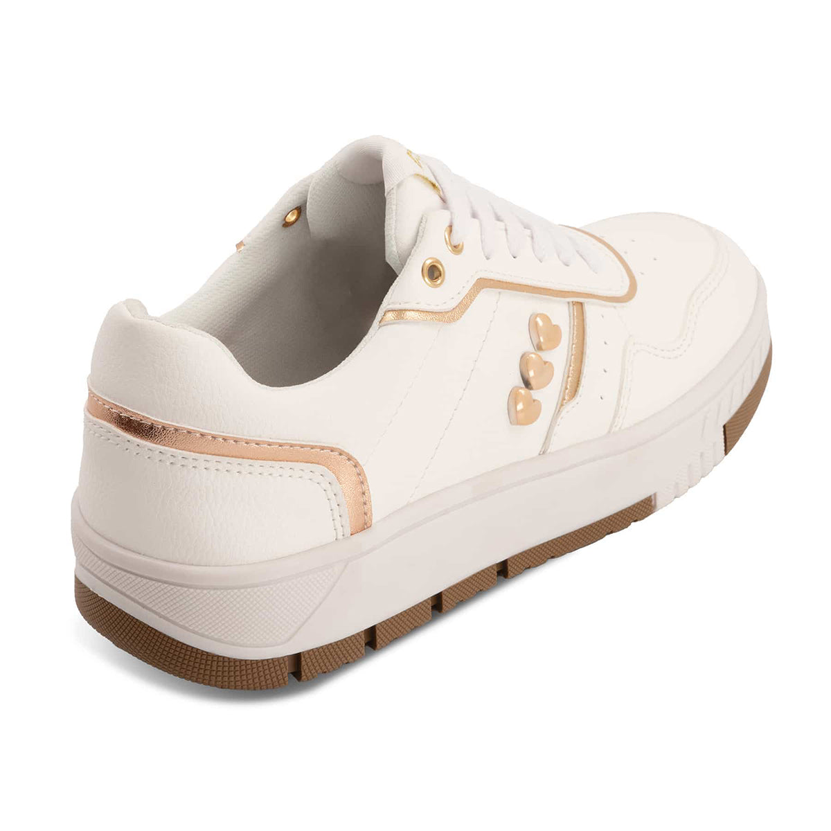 Andrea Women's Casual Sneakers With Hearts 68035