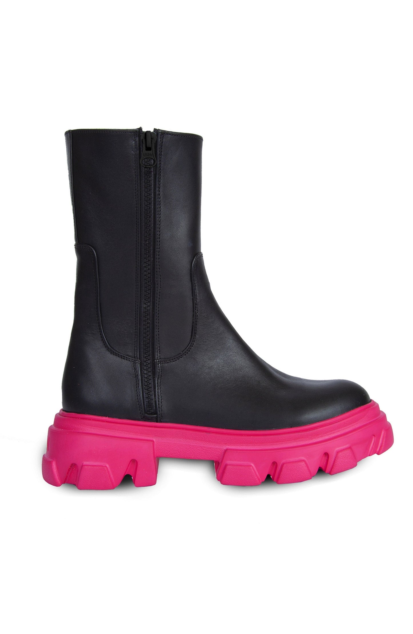 Double Zipper Leather Boots BSB