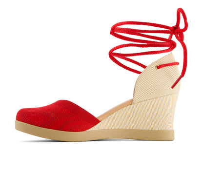 Andrea Women's Wedge Ankle and Calf Strap Espadrilles 88318