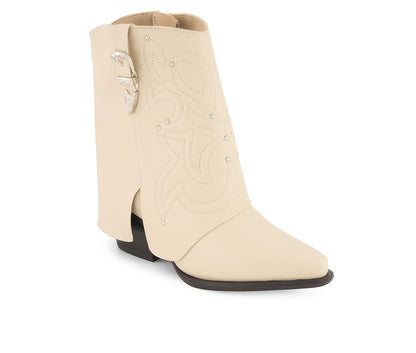 Andrea Women's Foldover Italian Western Style Boots 90694
