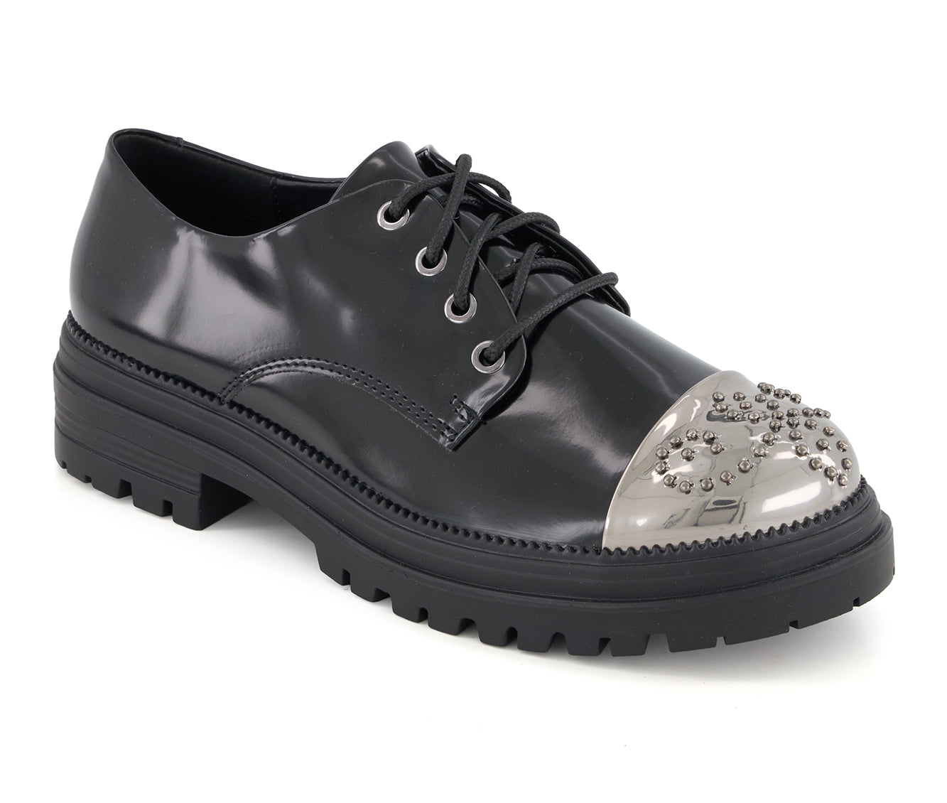 Andrea Women's Metal Toe Patent Oxfords 90799