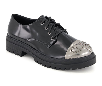 Andrea Women's Metal Toe Patent Oxfords 90799