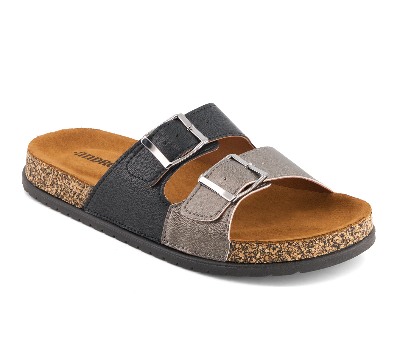 Andrea Women's Double Strap Footbed Sandals 89884