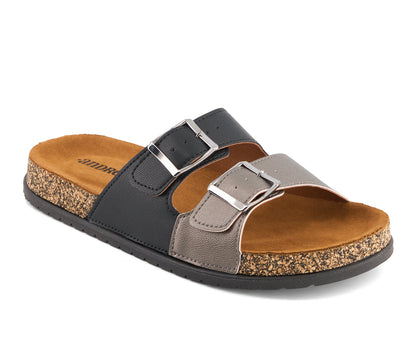 Andrea Women's Double Strap Footbed Sandals 89884