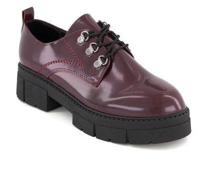 Andrea Women's Chunky Sole Patent Oxfords 90807