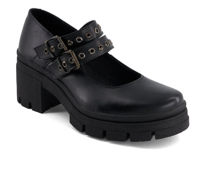 Andrea Women's Heeled Double Strap Mary Janes 90816