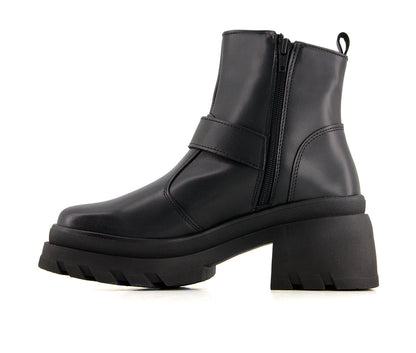 Andrea Women's Biker Boots With Buckle 90792