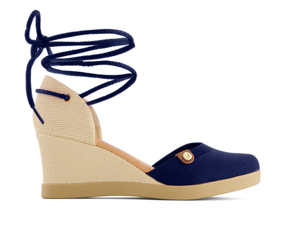 Andrea Women's Wedge Ankle and Calf Strap Espadrilles 88318