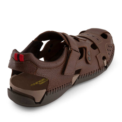 Andrea Men, Men's Sandals Leather 95111-3892107