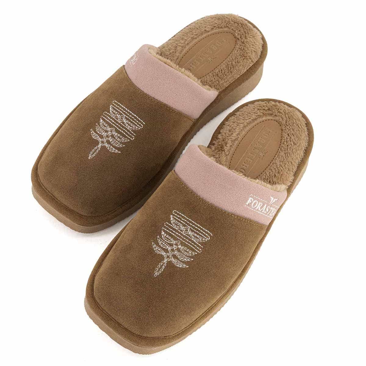 Forastero Women's Western Style Slippers fur lined 98774-3989548
