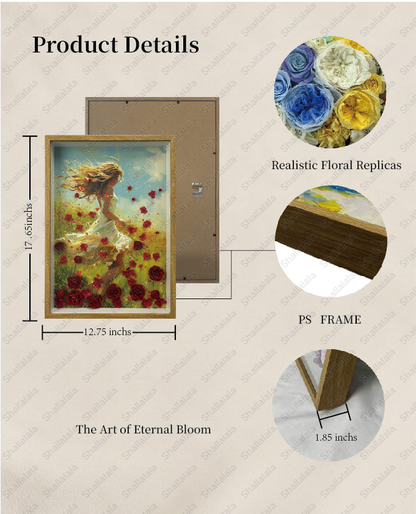 A Girl's Dream - Preserved Flowers Wall Art