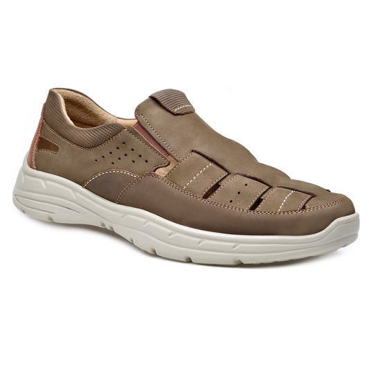 Pazstor Men's Premium Comfort Leather Closed Toe Casual Sandals Abdiel 5106